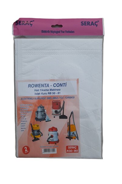 Leva House Seraç Halı Yıkama Makinesi Toz Torbası 2'li Rowenta/conti
