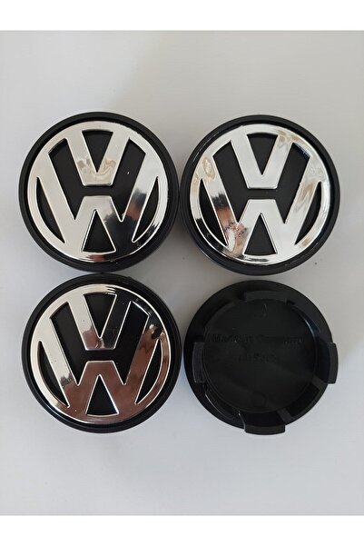 Compax Vw Geçme Jant Göbeği Nikelaj Kaplama 57/57 Mm Çap Cms Jant Göbek 4lü Set