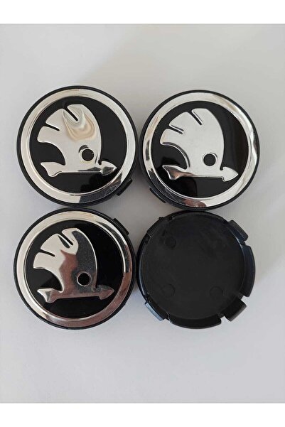 Compax Skoda Geçme Jant Göbeği Nikelaj Kaplama 57/57 Mm Çap Cms Jant Göbek 4l...