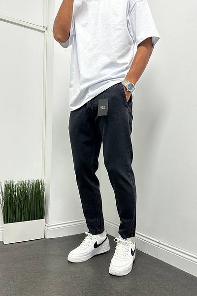 Denim Shorty Τζιν παντελόνι Jogger με ελαστική μέση