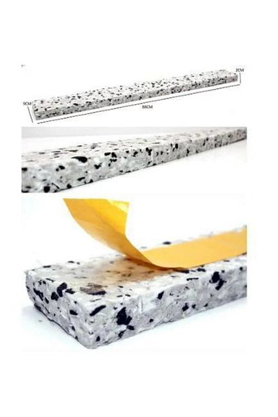 mrtbilisim 2 Pieces Adhesive Under Door Heat Insulation Sponge Threshold Sponge Anti-Wind Adhesive Sponge 90 Cm