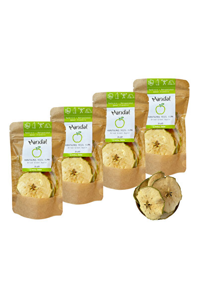 Mandal Green Apple Dried - 100 Gram (4*25 Gram) Fruit Dried Slices