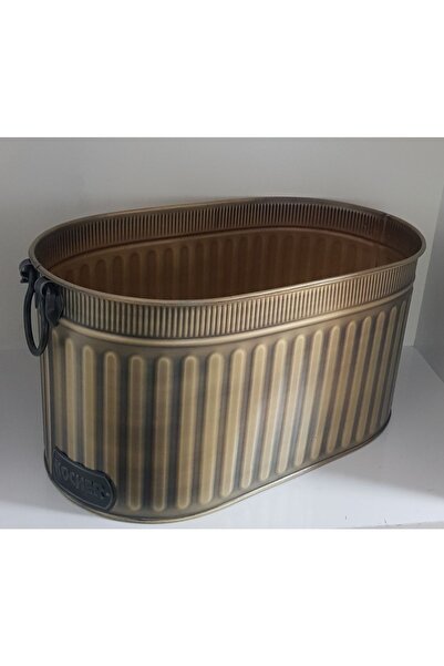 KOCHER Şömine Metal Odun Kovası Antik 2022/55a