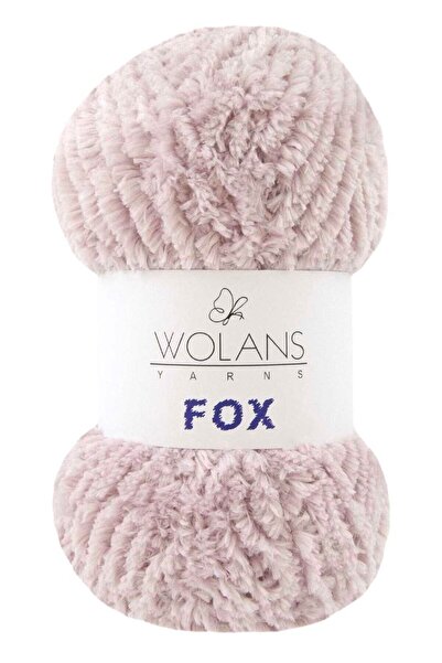 WOLANS Fox Kürk Örgü Ipi Pudra 11024