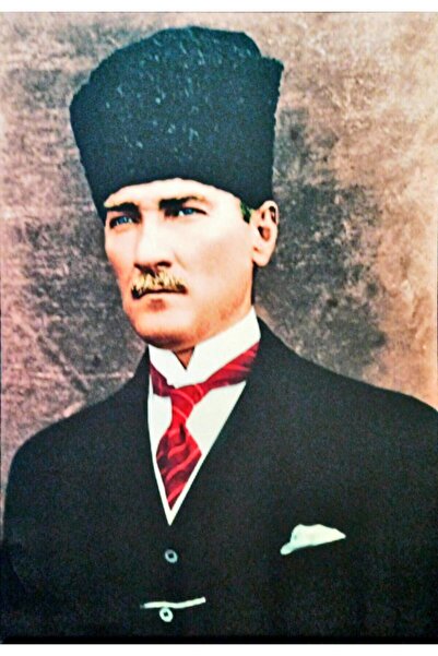 Haki Alışveriş Dünyası Kanvas Tablo Mustafa Kemal Atatürk 45x65 Dekoratif Led...