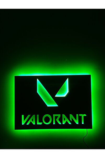 Çığ Tasarım Ledli valorant tablo Valorant mdf ledli tablo