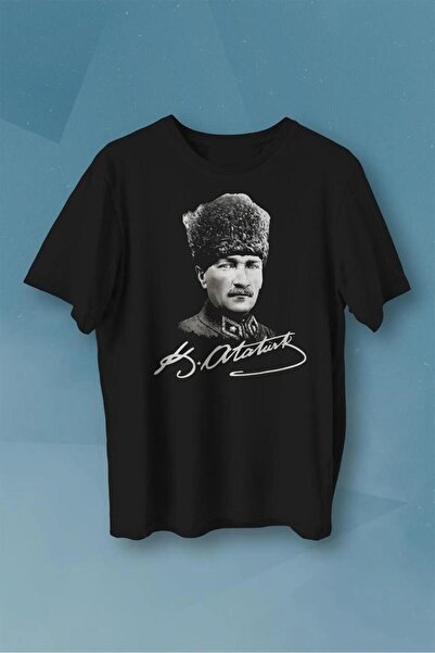Khione Unisex Ataturk Štampano Oversize kroj 100% pamuk T-shirt