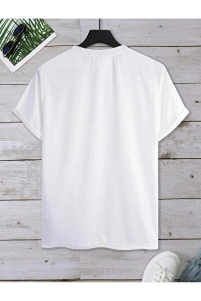 khufu Μπλουζάκι με στάμπα CAT WHITE Trend Oversize
