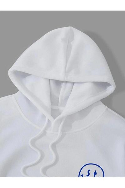 Khione Unisex Your Self Printed Hooded Oversize φούτερ με κουκούλα