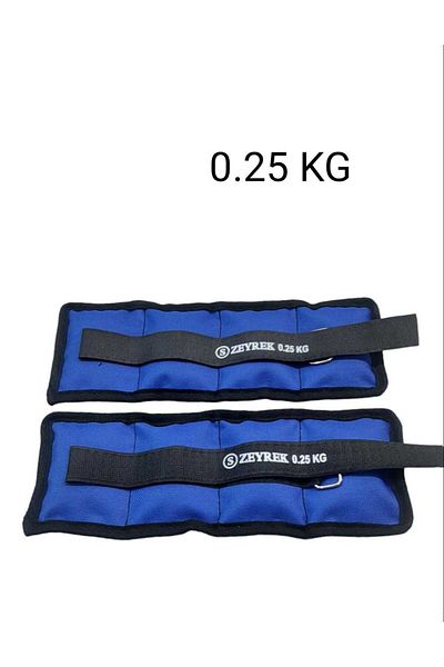 S ZEYREK 0.25 Kg× 2 Pieces Total 500 gr Hand Foot Wrist Muscle Strengthener Weight Set Sand Weight Bag
