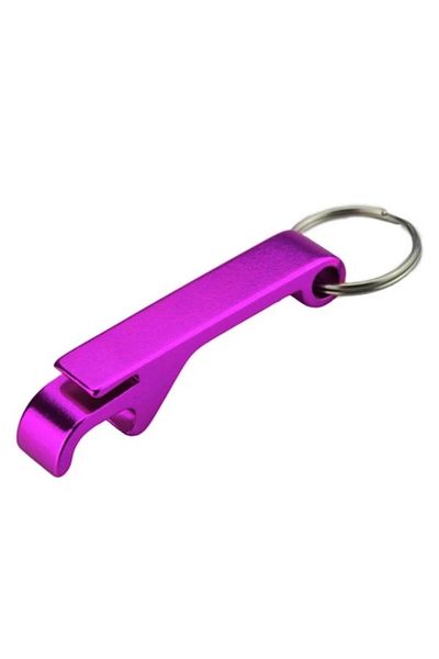 Sensoria Metal Keychain Shaped Bottle Multi-Purpose Lid Box Opener Purple Color