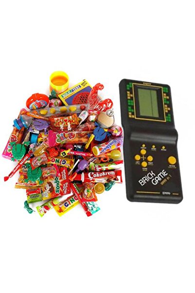 Nostaljik Lezzetler صندوق هدايا الحنين من الماضي مقاس كبير مع تيتريس أسود 80s 90s