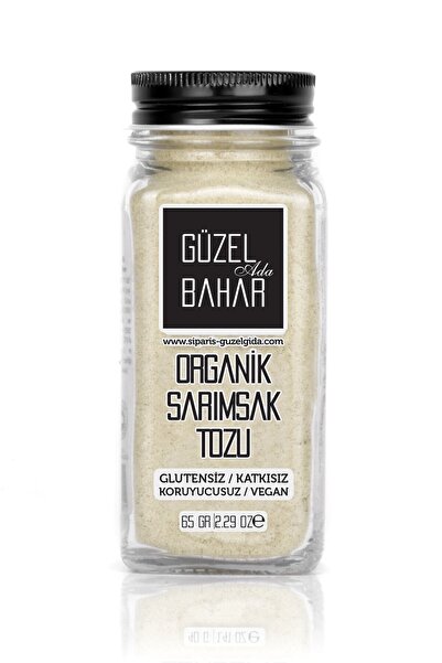 Güzel Ada Gıda Organik Sarımsak Tozu 65 Gr