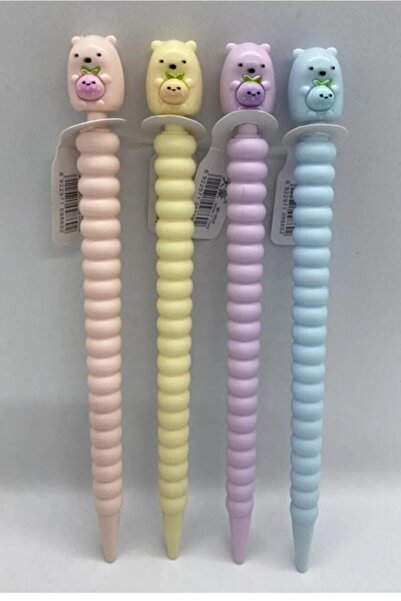 NaSaDAN 4 Adet Ayıcık Figürlü Versatil 0.7 Uçlu Kalem