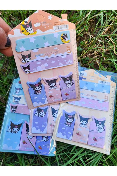 Rota Hediyelik Cute Sanrio Kuromi Post it Note Paper Marker Index Sticky Note Paper Sticker Book Marker 1 Piece