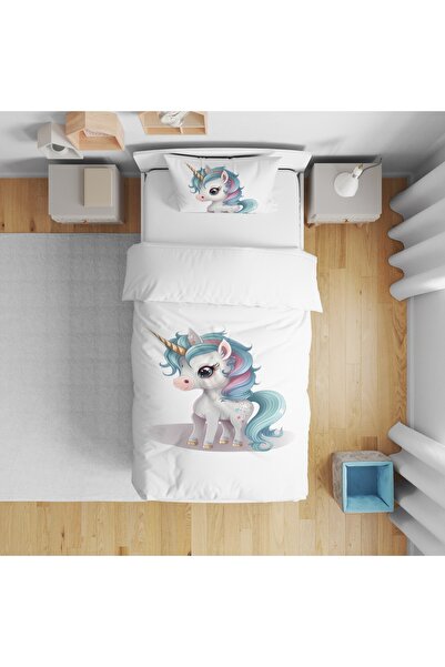 Fortek Home Set de lenjerie de pat pentru o persoană cu imprimare digitală 3D...