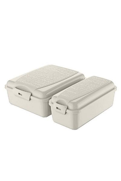 Şener collection Two Compartment Lunch Box - Lunch Box Set with Compartments - Fork and Spoon GIFT!