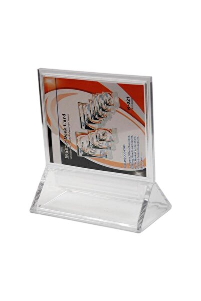 okularenkkat Suport vertical pentru folie transparentă din plexiglas / suport pentru broșuri / suport pentru folie pentru prezentare (8x10cm)