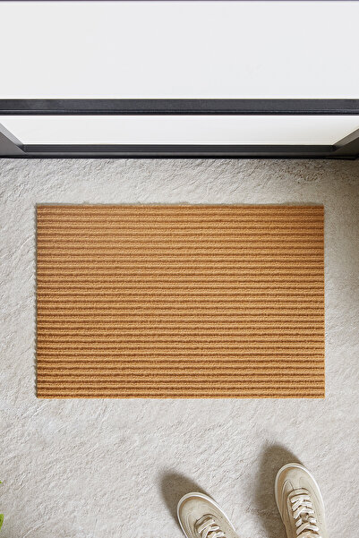 Ocean Home Textile 288 g Non-Slip Base Beige Color Multi-Purpose Decorative Interior Exterior Door Front Mat 40x60