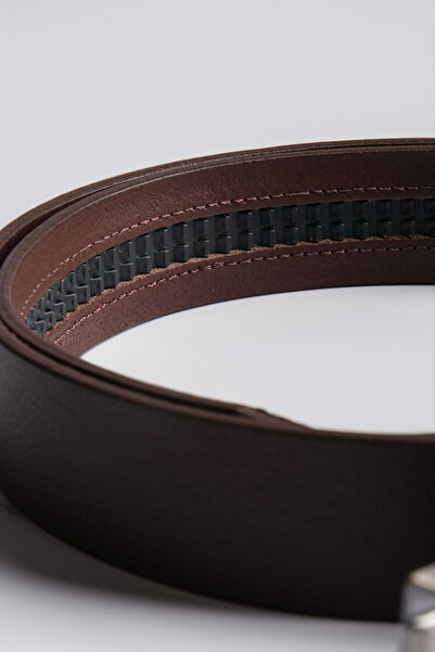 Pino44 Curea cu dungi din piele de bivolit 100% pentru cataramă automată (făr...