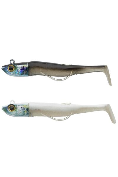 Decathlon Caperlan Deniz Balıkçılığı Silikon Sahte Yem - 18 G - Siyah/gümüş/b...