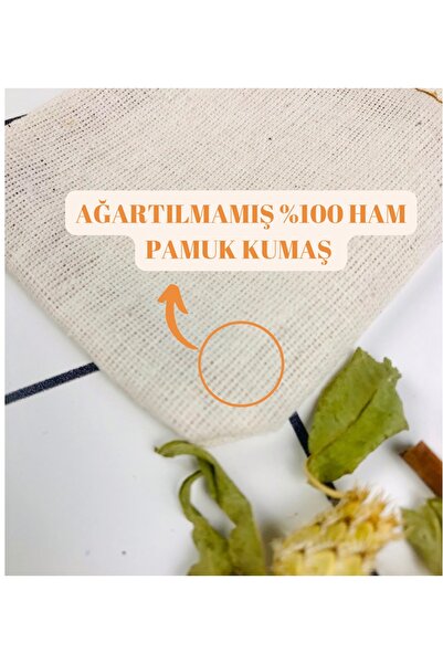 YOFU Kumaş Çay Kesesi (5 ADET), Yıkanabilir Kese, Çay Kahve Filtresi Organik (5 ADET)