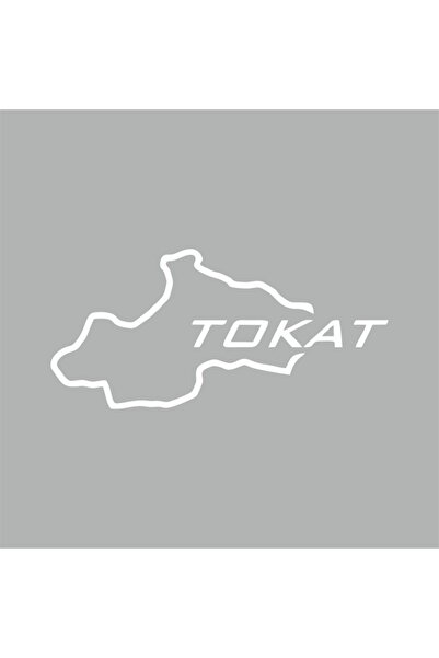 Reysa Tasarım Slap Map Car Sticker 18x9 Cm White