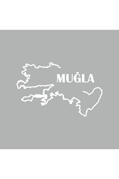 Reysa Tasarım ملصق سيارة لخريطة الطوب مقاس 18 × 12 سم باللون الأبيض