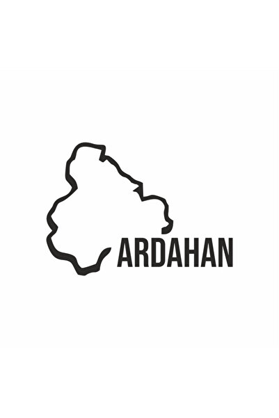 Reysa Tasarım ملصق سيارة بخريطة أرداهان مقاس 18x13 سم باللون الأزرق