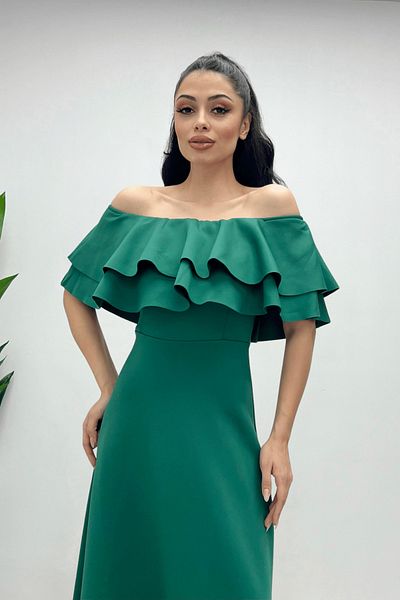 giyimmasalı Φόρεμα Flounce - Emerald Green