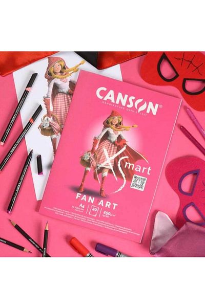 Canson XSMART FAN ART A4 250G 20 Sheets Drawing Notebook