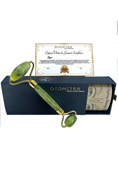 Geometra Concept Jade Roller | PREMIUM Yüz Masaj Aleti | Yeşim Taşı