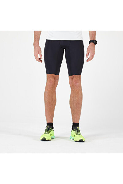 Decathlon Ανδρικό μαύρο αθλητικό κοντό κολάν / Road Running - Kıprun