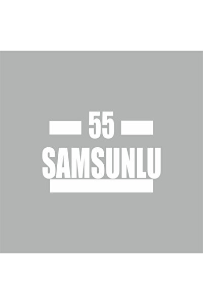 Reysa Tasarım 55 Samsung Car Sticker 16x9 Cm White