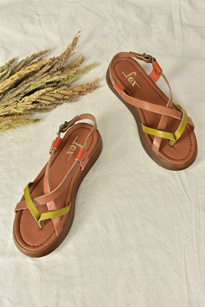 Fox Shoes Dámské sandály z mnoha originálních kožených žabek M291050703