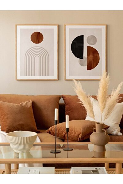 HiraEv Bohem 2'li Duvar Tablo Poster Seti Çerçevesiz