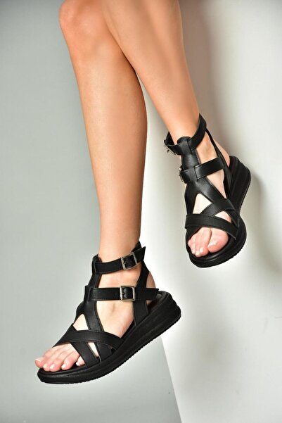 Fox Shoes S314912109 Black Women's Sandals