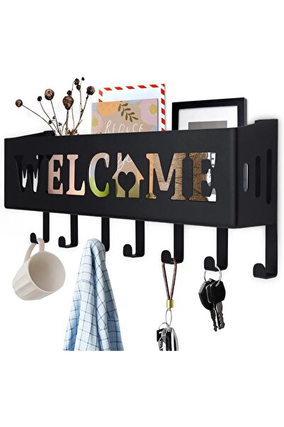 decorelax Чорний брелок на полиці з тематикою привітання