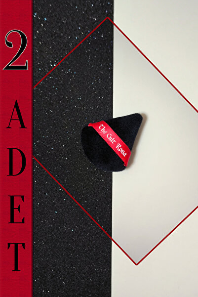 The Cult Rosa Tiara Mini Duo Üçgen Kadife Puf - Toz Ürün Uygulama Aparatı - 2...