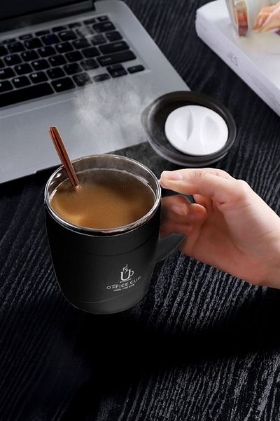 Weather Forecast 304 L Steel Black Hot Cold 500 ml Coffee Hand Thermos Mug Mug cin558sy