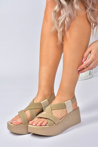 Fox Shoes Skin Fabric Banded Thick Soled Sandals M996180204