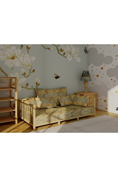 woodandmontessori Kanepe Model Doğal Ahşap Karyola