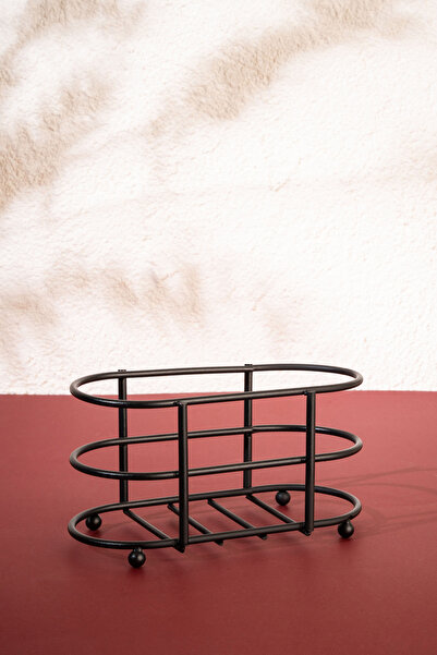 mba decor metal bending art Black Bottle Oil Pot Stand - Kitchen Organizer, Stainless Finish, Dish Soap Stand Tableware Decoration