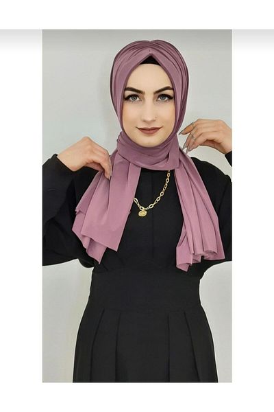 Ayselcehobi Dried Rose Drawstring Ready Shawl