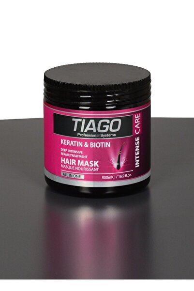 Tiago KERATIN &BIOTIN HAIR MASK 500 ML (YIPRANMIŞ VE HASAR GÖRMÜŞ SAÇLAR İÇİN)