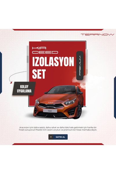 TEARNOW Kia Ceed (2019-2024) Trim Ses Önleyici Konfor/izolasyon Set