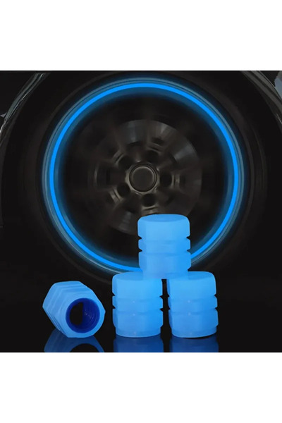 THREESTEP Fosforlu Floresan Led Yeşil Pilsiz Araba Motorsiklet Lastik Sibop K...