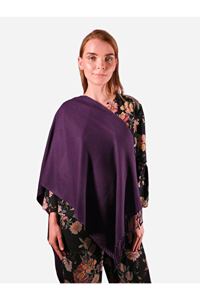 LOVE RAİN FASHİON Salsa Paşmina Şal Düz Mor