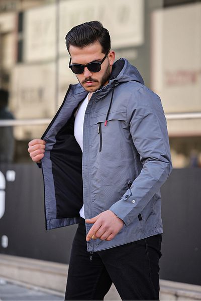 Helen Goods Ανδρικό εποχιακό μπουφάν με κουκούλα New Season