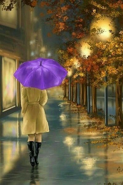 Marcel Kristal Tablo Woman with Purple Umbrella Pixart Art Diamond Mosaic Painting Diamond Türkiye 35*53